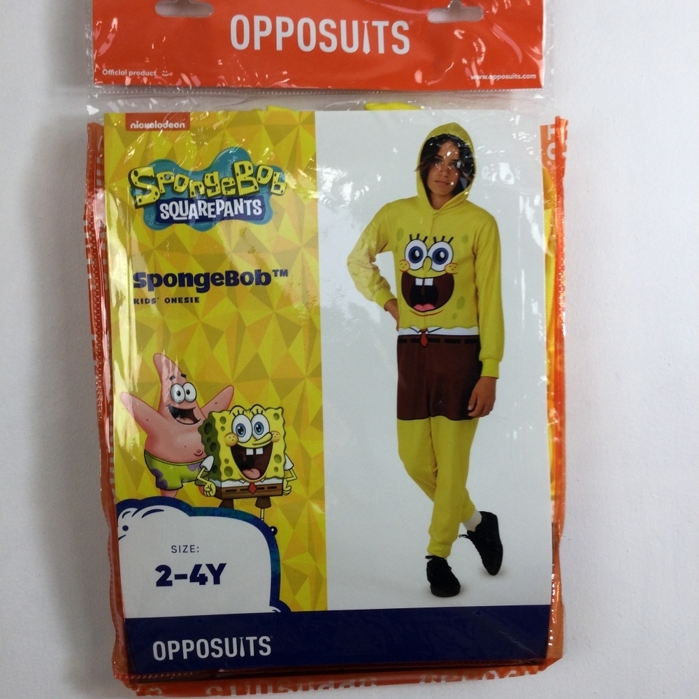 OppoSuits Halloween SpongeBob Costume Yellow and Brown